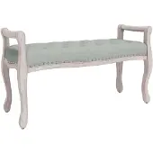 vidaXL Bankje 110x45x60 cm fluweel lichtgrijs