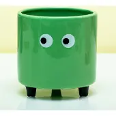 Fisura Bloempot Met Ogen - Groen