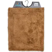 Wicotex - Bidetmat - WC mat - Toiletmat uni Bruin - Badmat - Antislip onderkant - Afmeting 50x60cm