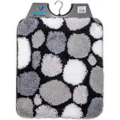 Wicotex - Bidetmat - WC mat - Toiletmat stenen - Badmat - Antislip onderkant - Afmeting 50x60cm