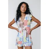 Colourful Rebel Ilza Patchwork Playsuit Multicolor Size: XS | Rompers Outlet | Dames |