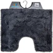 Wicotex - Toiletmat uni Grijs - Antislip onderkant - WC mat met uitsparing - Afmeting 50x60cm