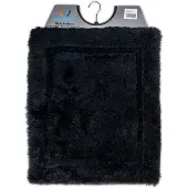 Wicotex - Bidetmat - WC mat - Toiletmat uni Zwart - Badmat - Antislip onderkant - Afmeting 50x60cm