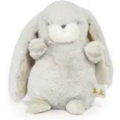 Sophie La Girafe Bunnies By The Bay Nibble Konijn - Knuffeldier - Geborduurde details - S - 20 cm - Grijs
