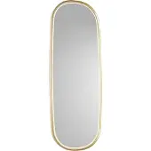 QAZQA Moderne badkamerspiegel goud incl. LED en touch dimmer - Geraldien
