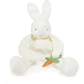 Bunnies By The Bay Knuffeldoekje met speenhouder Konijn - Speendoekje - Extreem zacht - Klittenband sluiting voor speen - Machine-wasbaar - 25 cm - Wit