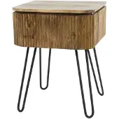 AnLi Style Nachtkastje 1L wave (Naturel, 45x60cm)