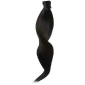 Rapunzel of sweden Ponytail Straight / Clip-in / Light Volume 1.0 Black 50 cm Hair extensions 55 g