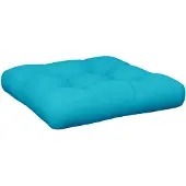 vidaXL Palletkussen 60x60x12 cm stof turquoise