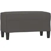 vidaXL Bankje 70x35x41 cm kunstleer grijs