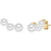 Valero Pearls Oorbellen goud / parelwit