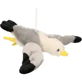 Nature Planet Pluche vliegende meeuw knuffel 28 cm