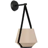 Forestier Wandlampe , Carrie XS, dimbare, Woonkamer, Stof, Designer