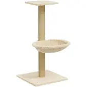 vidaXL Kattenmeubel met sisal krabpaal 74 cm crèmekleurig
