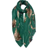 Juleeze Sjaal Dames Print 90x180 cm Groen Bruin Synthetisch