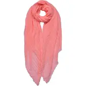 Juleeze Sjaal Dames Effen 90x180 cm Roze Synthetisch