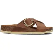 Birkenstock Dames Slippers Siena Big Buckle - Cognac - Maat 37