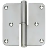 Intersteel Stiftpaumelle DIN rechts rvs geborsteld
