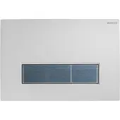 Geberit Sigma 40 bedieningsplaat met duofresh geurafzuigingsset Wit-Aluminium