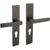 Intersteel Deurkruk Hera op schild profielcilinder 72mm - antraciet
