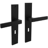 Intersteel Deurkruk Hera op schild sleutelgat 56mm - mat zwart