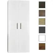 Sanicare kolomkast met luxe chromen greep 67x160x32cm hoogglans wit