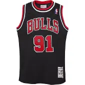Mitchell & ness NBA Chicago Bulls Rodman Swingman Jeugd Jersey Zwart | Youth XL 20