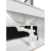 Comad ruimtebesparende sifon wit