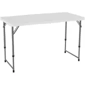 No name Lifetime partytafel Kevin HDPE wit 122x61cm