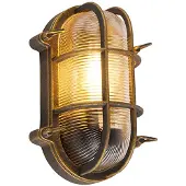 QAZQA Wand en plafondlamp goud/messing ovaal IP44 - Noutica