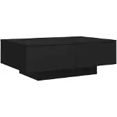 vidaXL Salontafel 90x60x31 cm bewerkt hout zwart