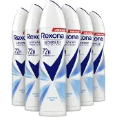 Rexona - Anti-Transpirant Spray - Women Advanced Protection - Cotton Dry - 6 x 150 ml - Voordeelverpakking