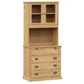 vidaXL Hoge kast VIGO 80x40x176 cm massief grenenhout