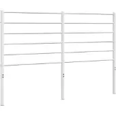 vidaXL Vervangend hoofdbord metaal wit 160 cm