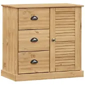 vidaXL Dressoir met laden, model VIGO, 78x40x75 cm, massief grenenhout