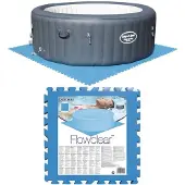 Bestway zwembadbodembeschermers 8 st blauw 58220