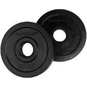 Tunturi Halterschijven - Halter gewichten - 2x0,5kg - 30mm - Rubber - Incl. gratis fitness app