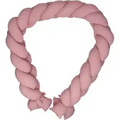 MamaLoes Soft Cotton Licht Roze 210 cm Braided Bedbumper ML020506