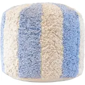 KidsDepot Poef Circus Blauw 45 x 39 cm