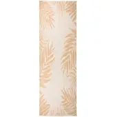 vidaXL Buitenkleed met bladpatroon platgeweven 80x250 cm