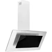 vidaXL Wandafzuigkap 90 cm roestvrij staal gehard glas zilverkleurig