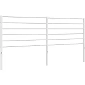 vidaXL Vervangend hoofdbord metaal wit 193 cm
