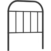 vidaXL Vervangend hoofdbord metaal zwart 75 cm