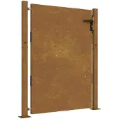 vidaXL Poort 100x125 cm cortenstaal