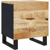 vidaXL Nachtkastje 40x33x46 cm massief mangohout