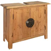 vidaXL Wastafelkast 70x32x63 cm massief grenenhout