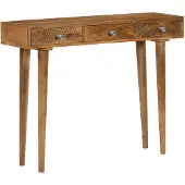 vidaXL Wandtafel 102x30x79 cm massief mangohout