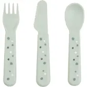 Done by Deer Happy Dots foodie bestekset 3-delig Green