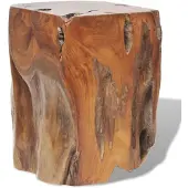 vidaXL massief teakhouten kruk - bruin, 40 x 30 x 30 cm