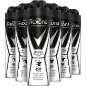 Rexona 6x Men Deodorant Spray Motion Sense Invisible Black & White 150 Ml